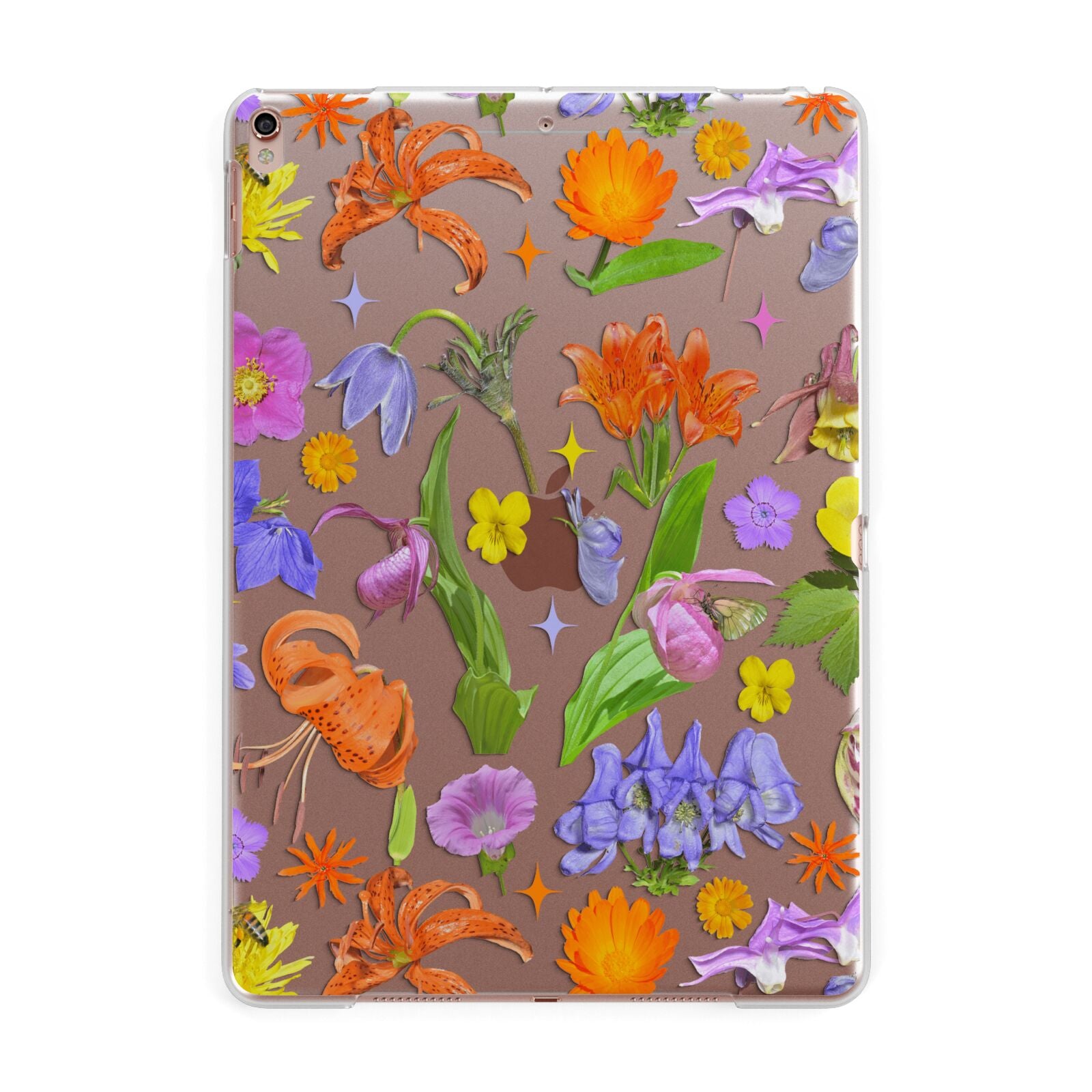 Floral Mix Apple iPad Rose Gold Case