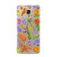 Floral Mix Samsung Galaxy A7 2016 Case on gold phone