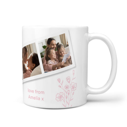 Floral Mothers Day Photo Strip 10oz Mug