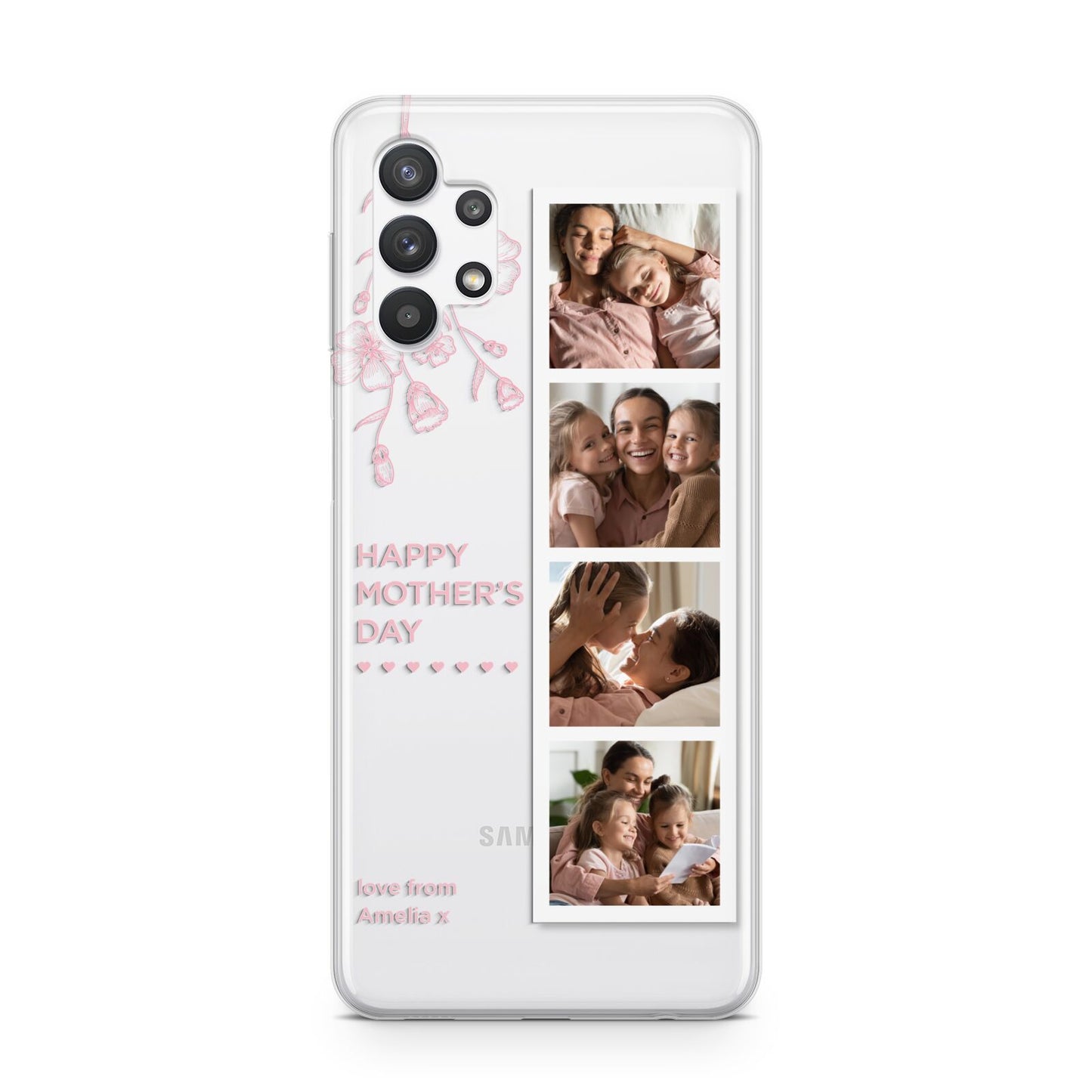 Floral Mothers Day Photo Strip Samsung A32 5G Case