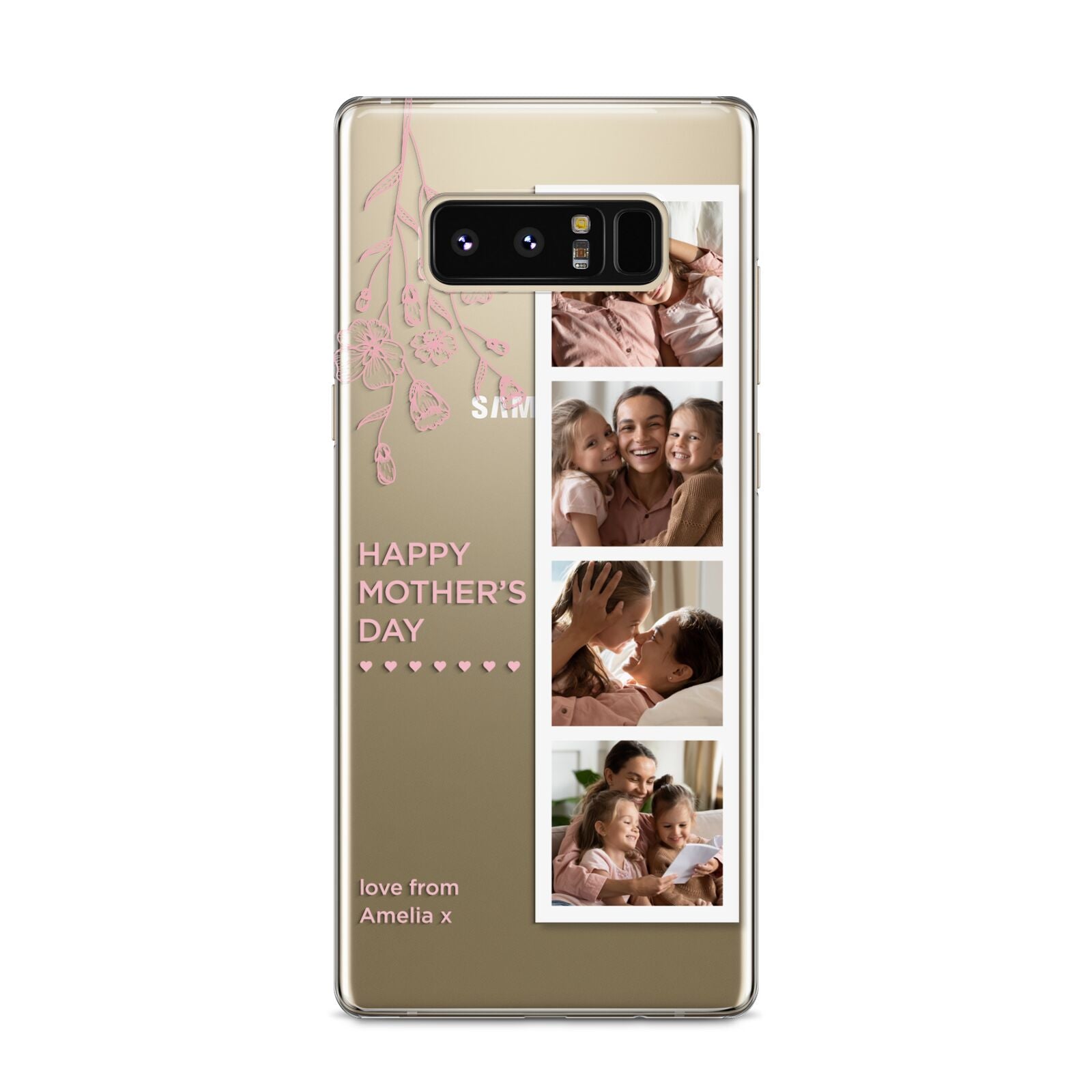 Floral Mothers Day Photo Strip Samsung Galaxy S8 Case