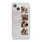 Floral Mothers Day Photo Strip iPhone 13 Clear Bumper Case