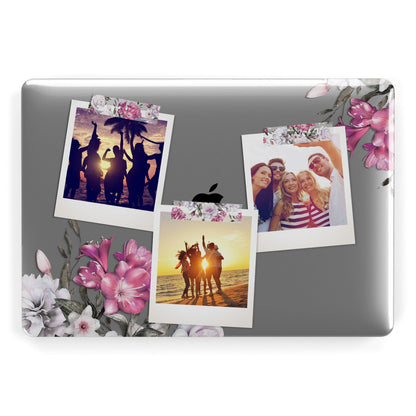 Floral Photo Montage Upload Apple MacBook Case