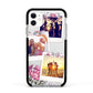 Floral Photo Montage Upload Apple iPhone 11 in White with Black Impact Case