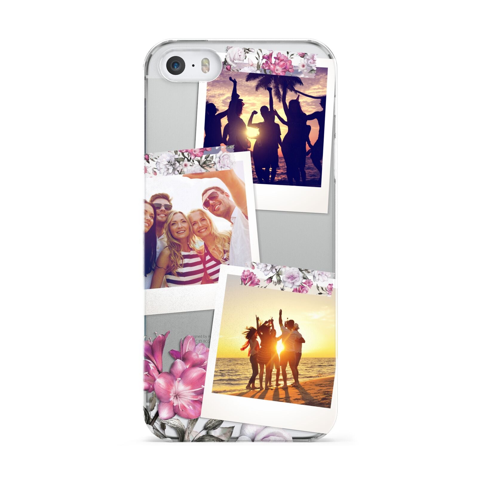 Floral Photo Montage Upload Apple iPhone 5 Case