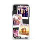 Floral Photo Montage Upload Apple iPhone Xs Max Impact Case White Edge on Black Phone