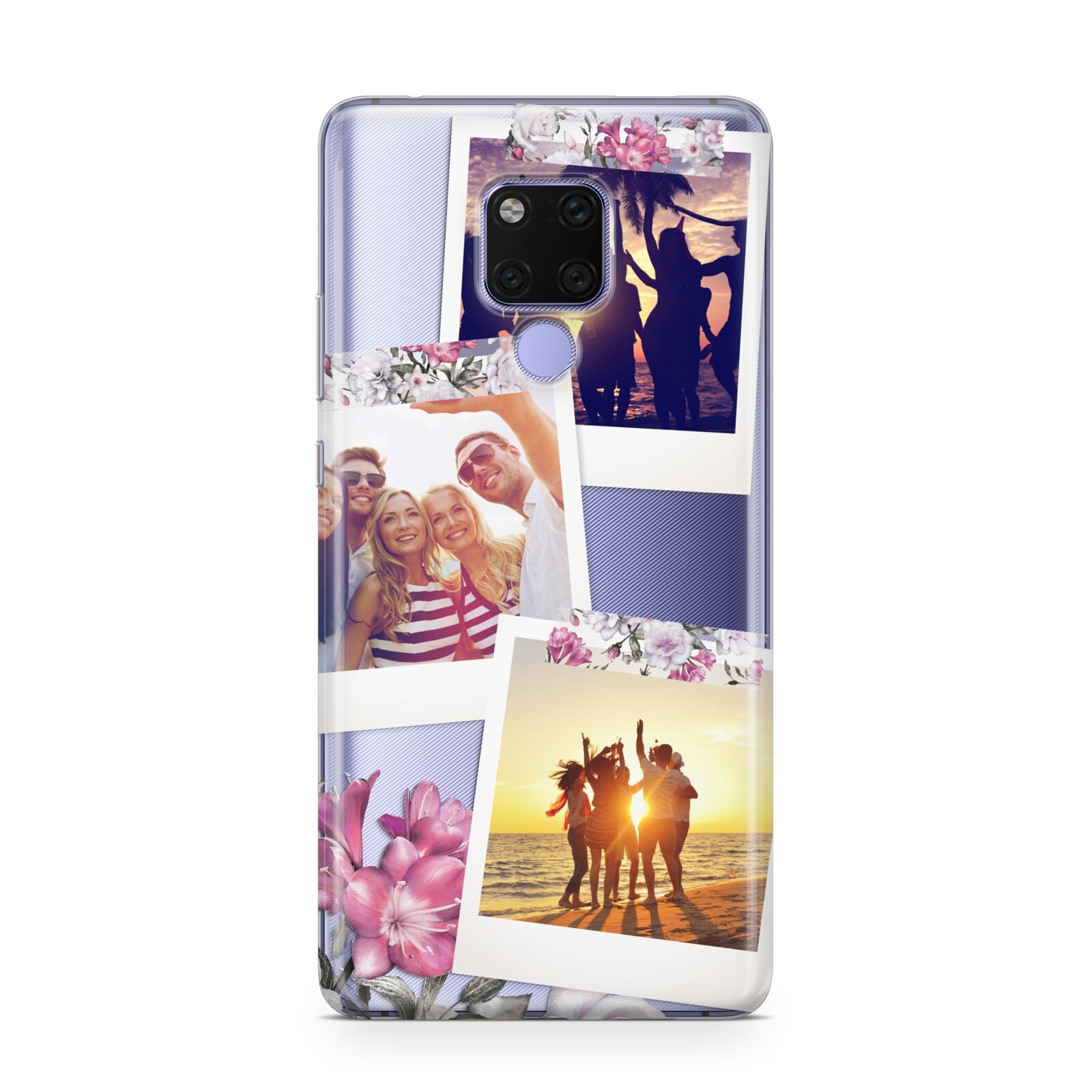 Floral Photo Montage Upload Huawei Mate 20X Phone Case