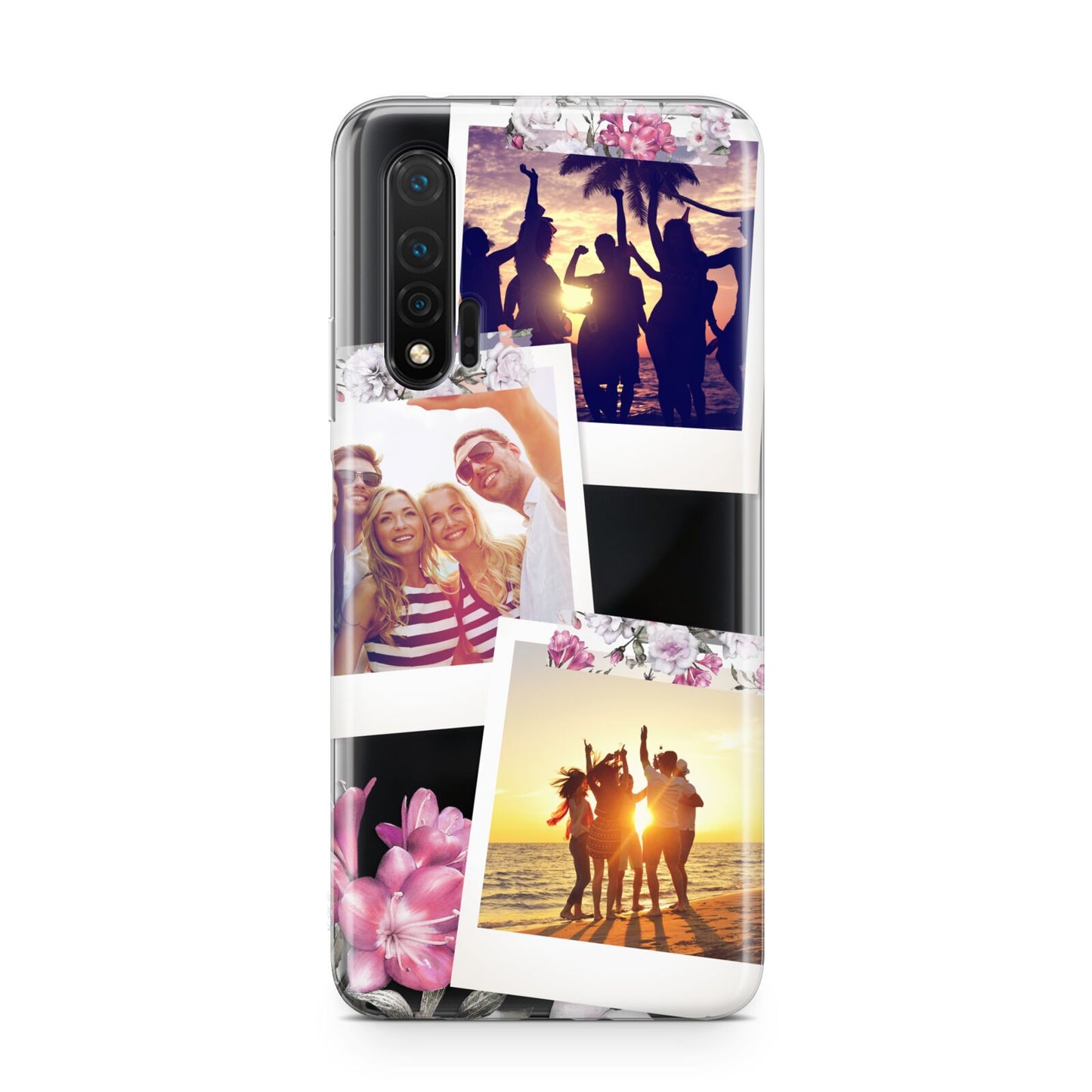 Floral Photo Montage Upload Huawei Nova 6 Phone Case