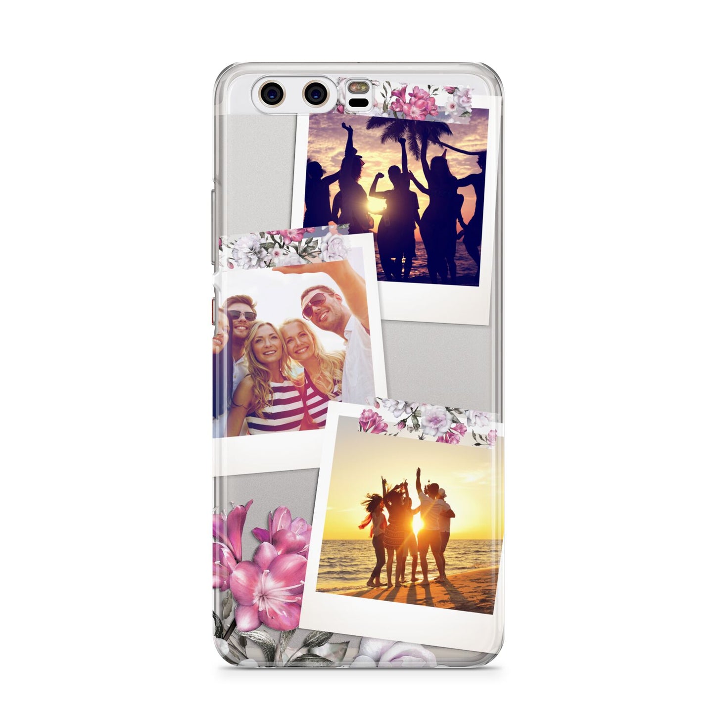 Floral Photo Montage Upload Huawei P10 Phone Case