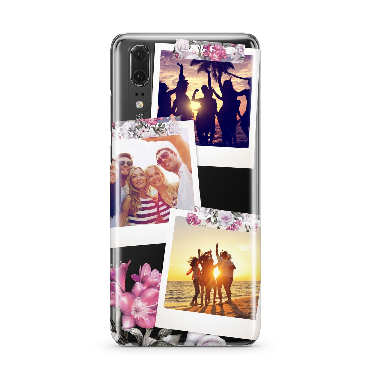 Floral Photo Montage Upload Huawei P20 Phone Case