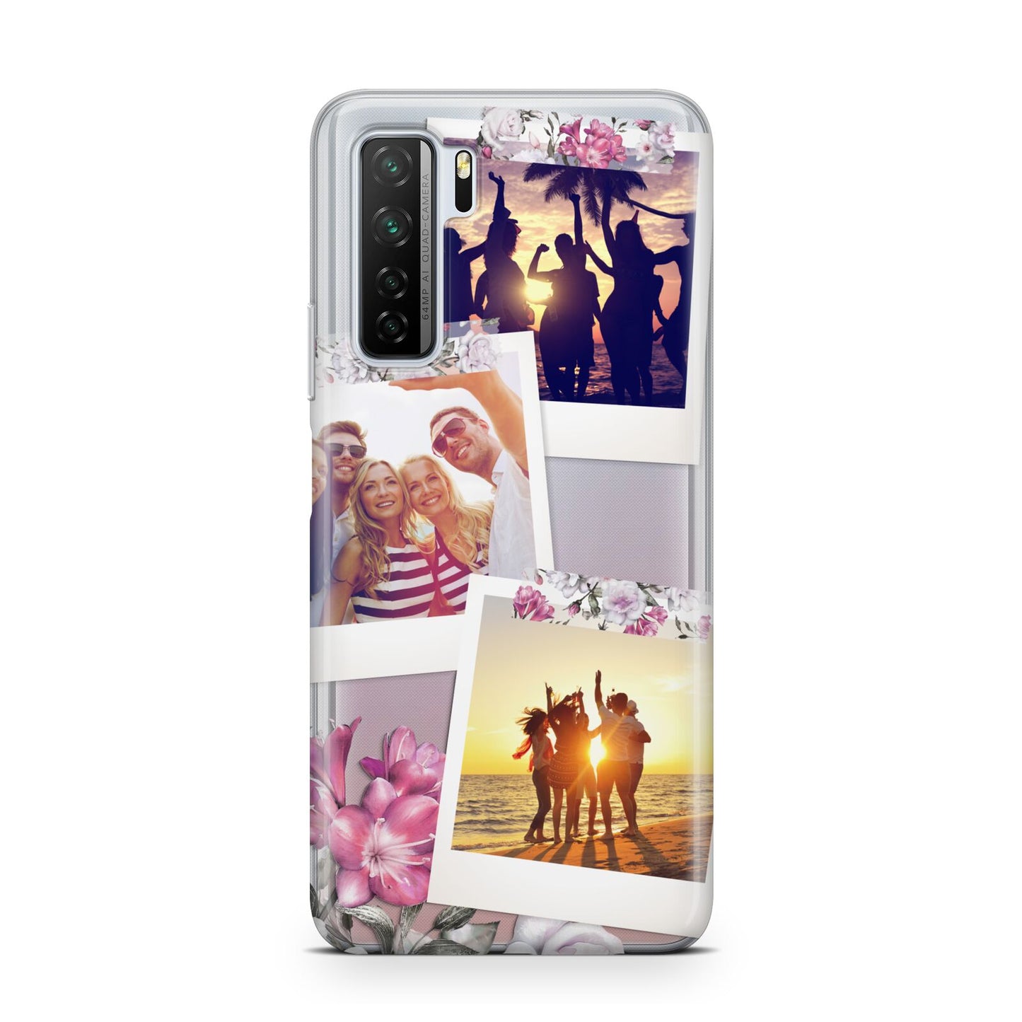 Floral Photo Montage Upload Huawei P40 Lite 5G Phone Case