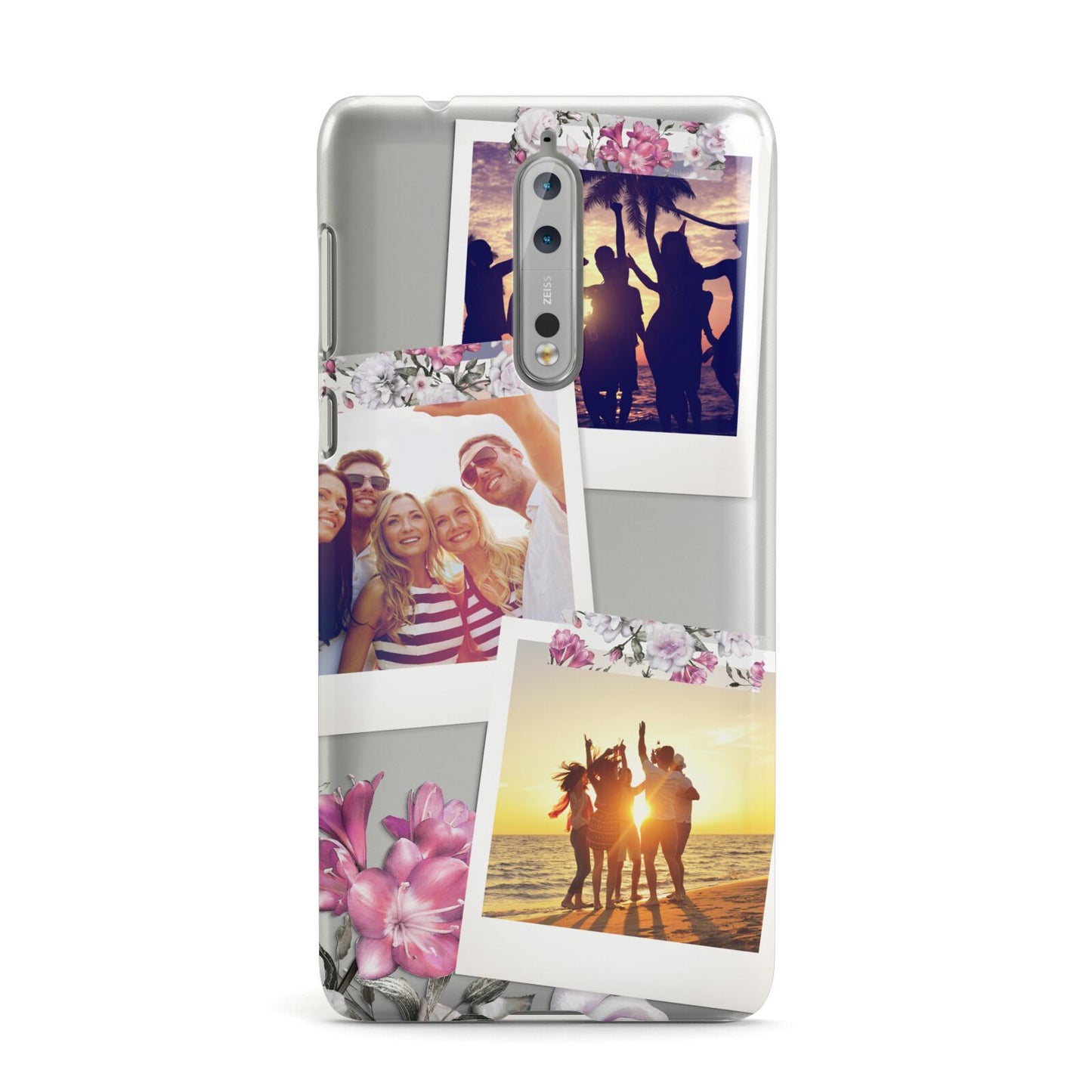 Floral Photo Montage Upload Nokia Case