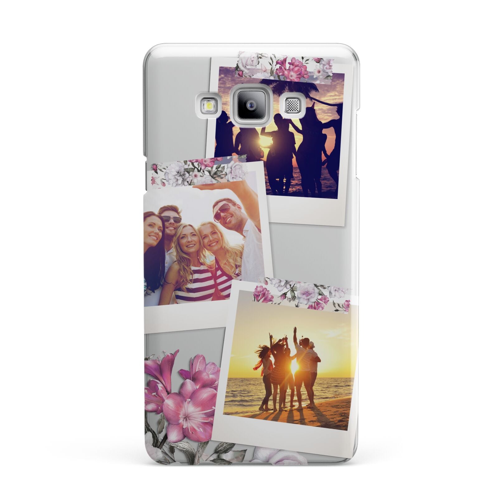 Floral Photo Montage Upload Samsung Galaxy A7 2015 Case