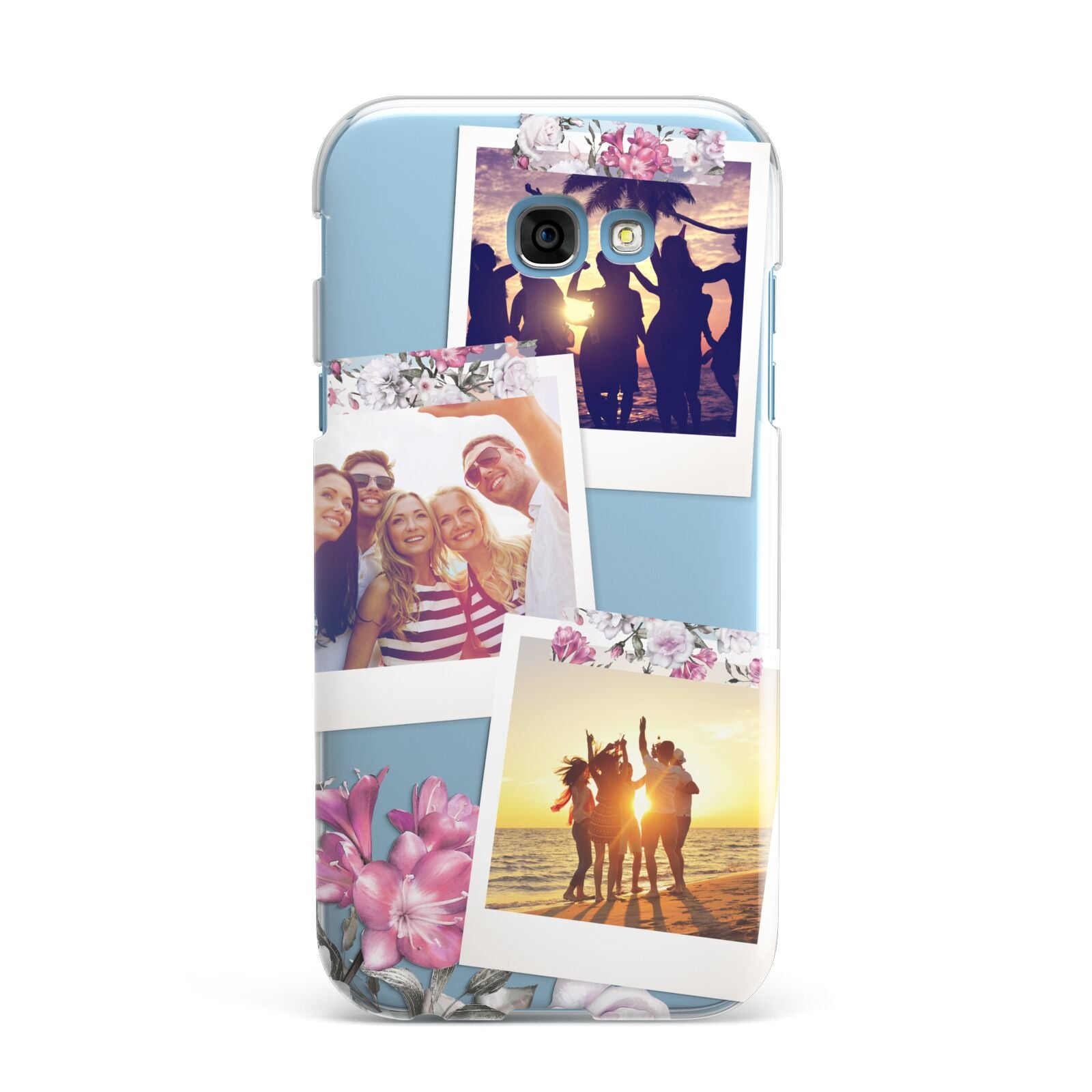 Floral Photo Montage Upload Samsung Galaxy A7 2017 Case