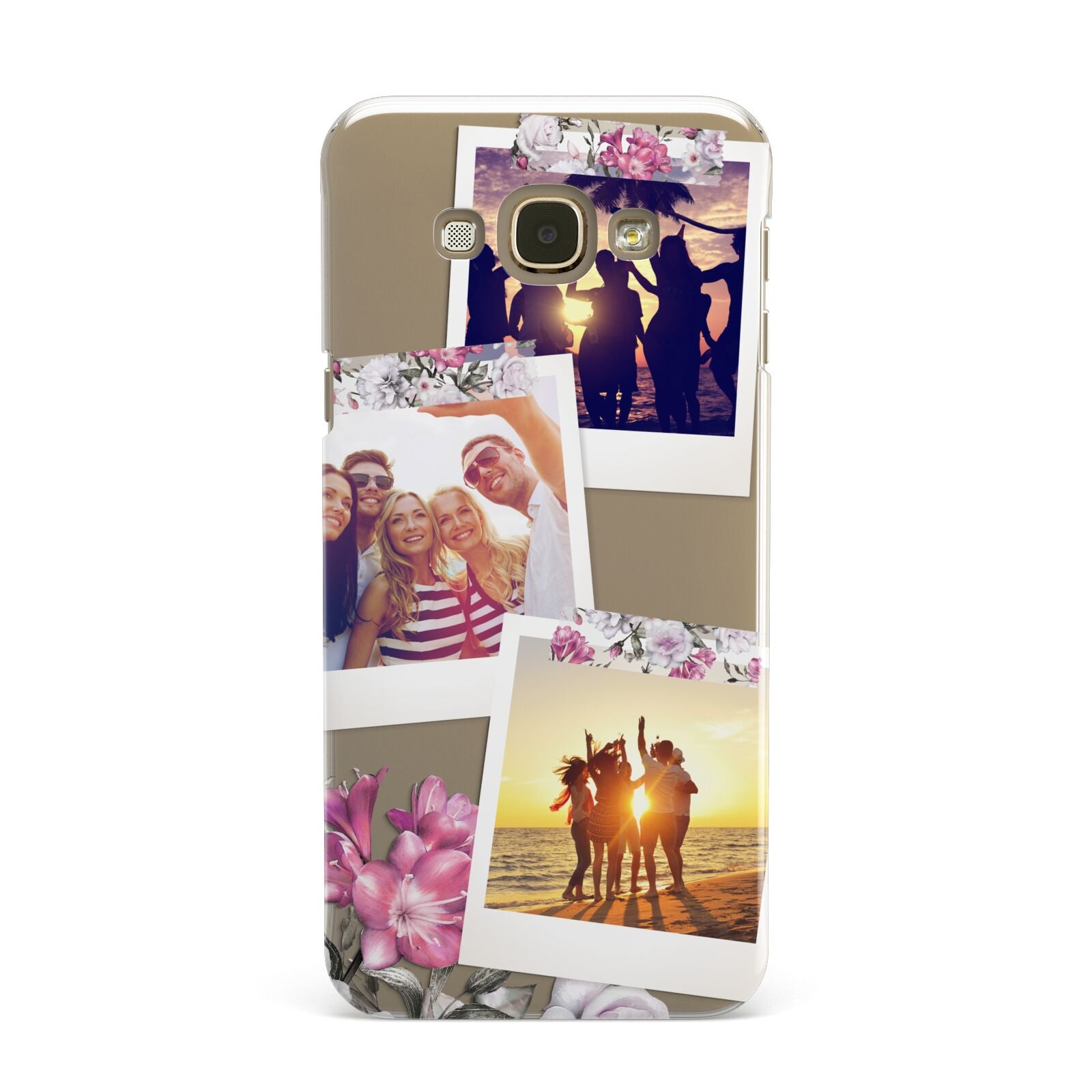 Floral Photo Montage Upload Samsung Galaxy A8 Case