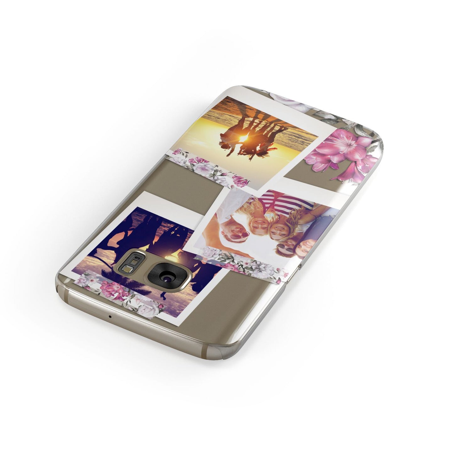 Floral Photo Montage Upload Samsung Galaxy Case Front Close Up