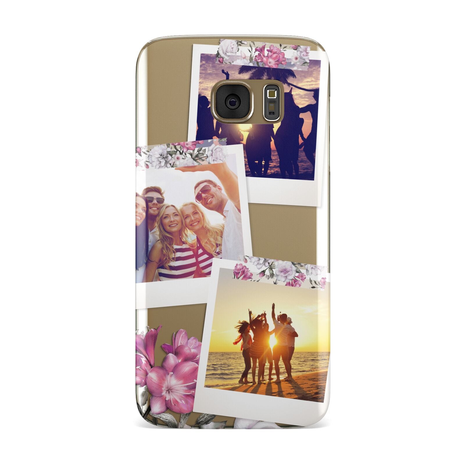 Floral Photo Montage Upload Samsung Galaxy Case