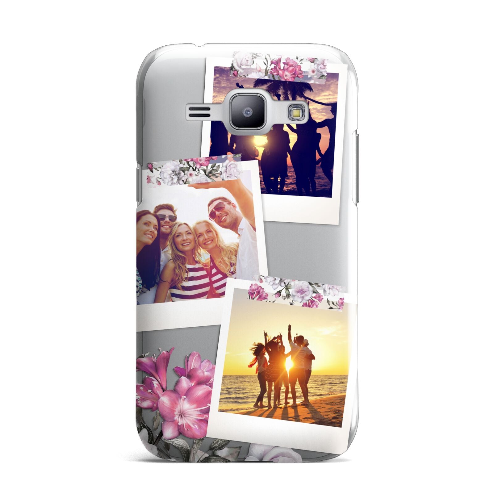 Floral Photo Montage Upload Samsung Galaxy J1 2015 Case