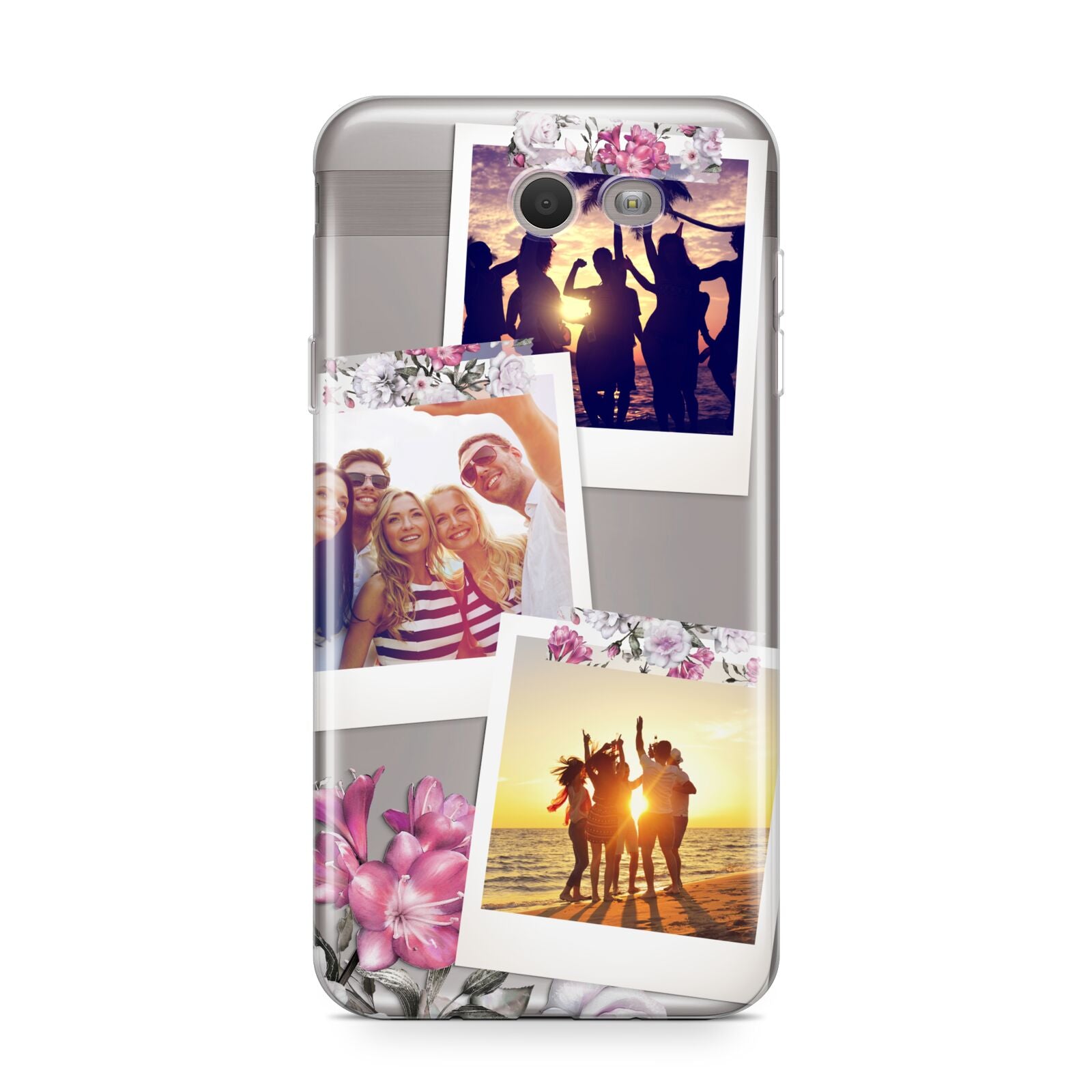 Floral Photo Montage Upload Samsung Galaxy J7 2017 Case