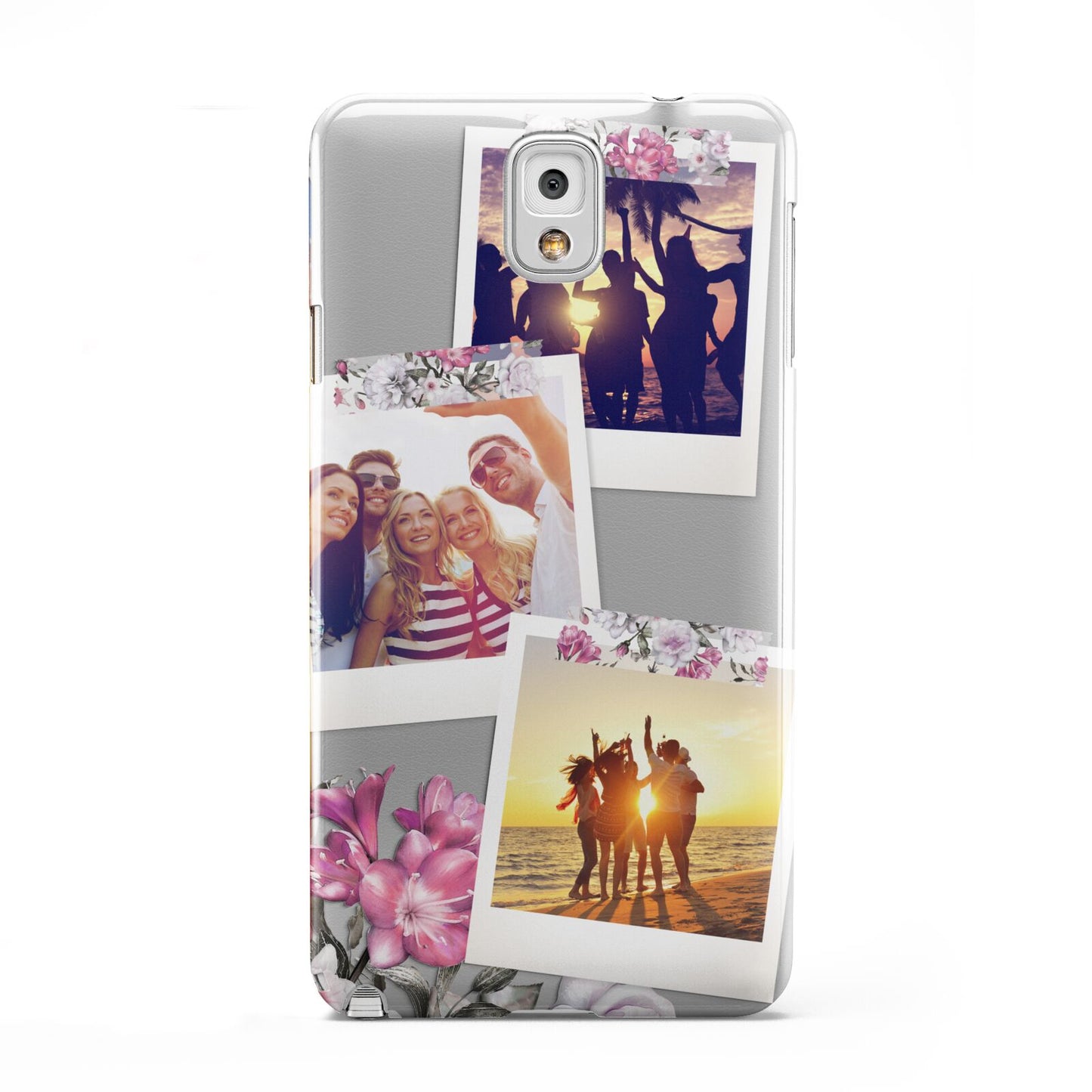 Floral Photo Montage Upload Samsung Galaxy Note 3 Case