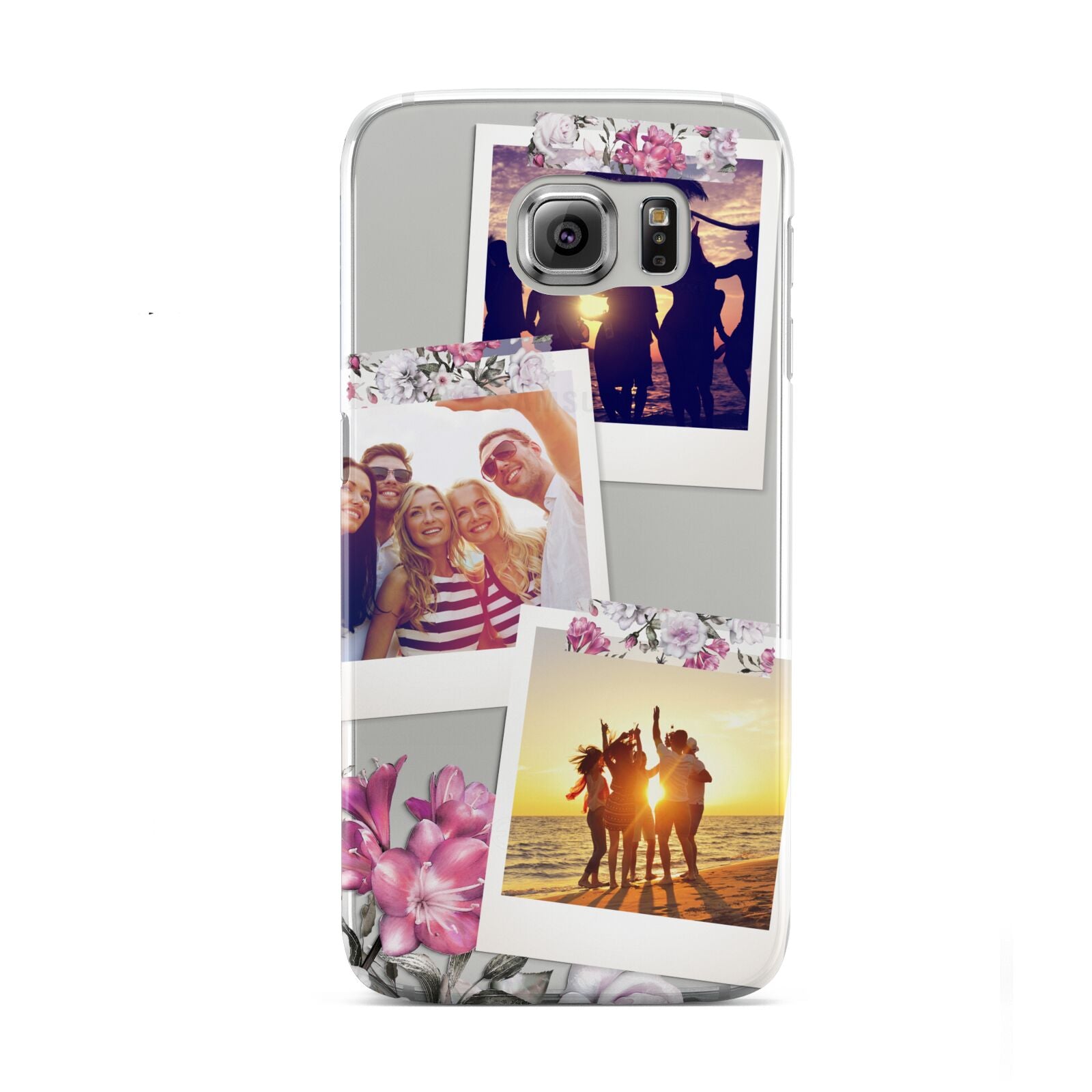 Floral Photo Montage Upload Samsung Galaxy S6 Case
