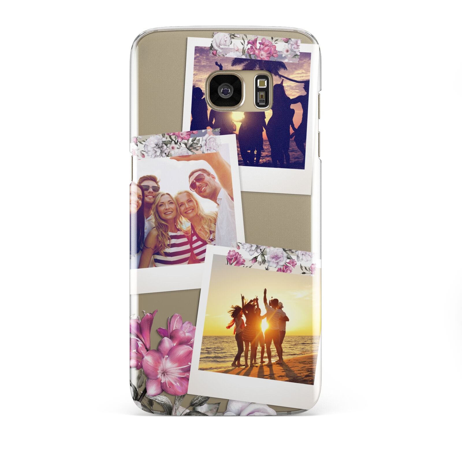 Floral Photo Montage Upload Samsung Galaxy S7 Edge Case
