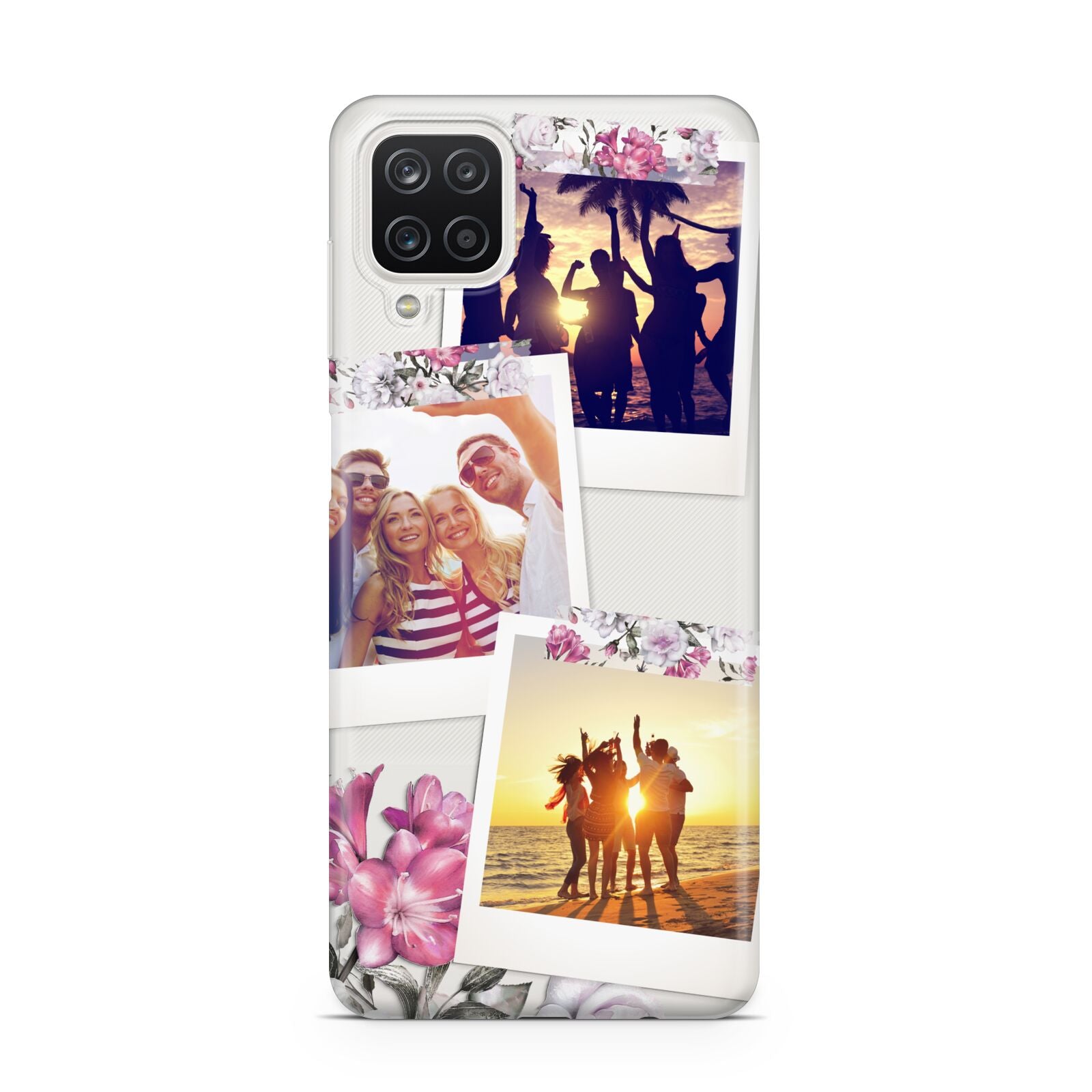 Floral Photo Montage Upload Samsung M12 Case