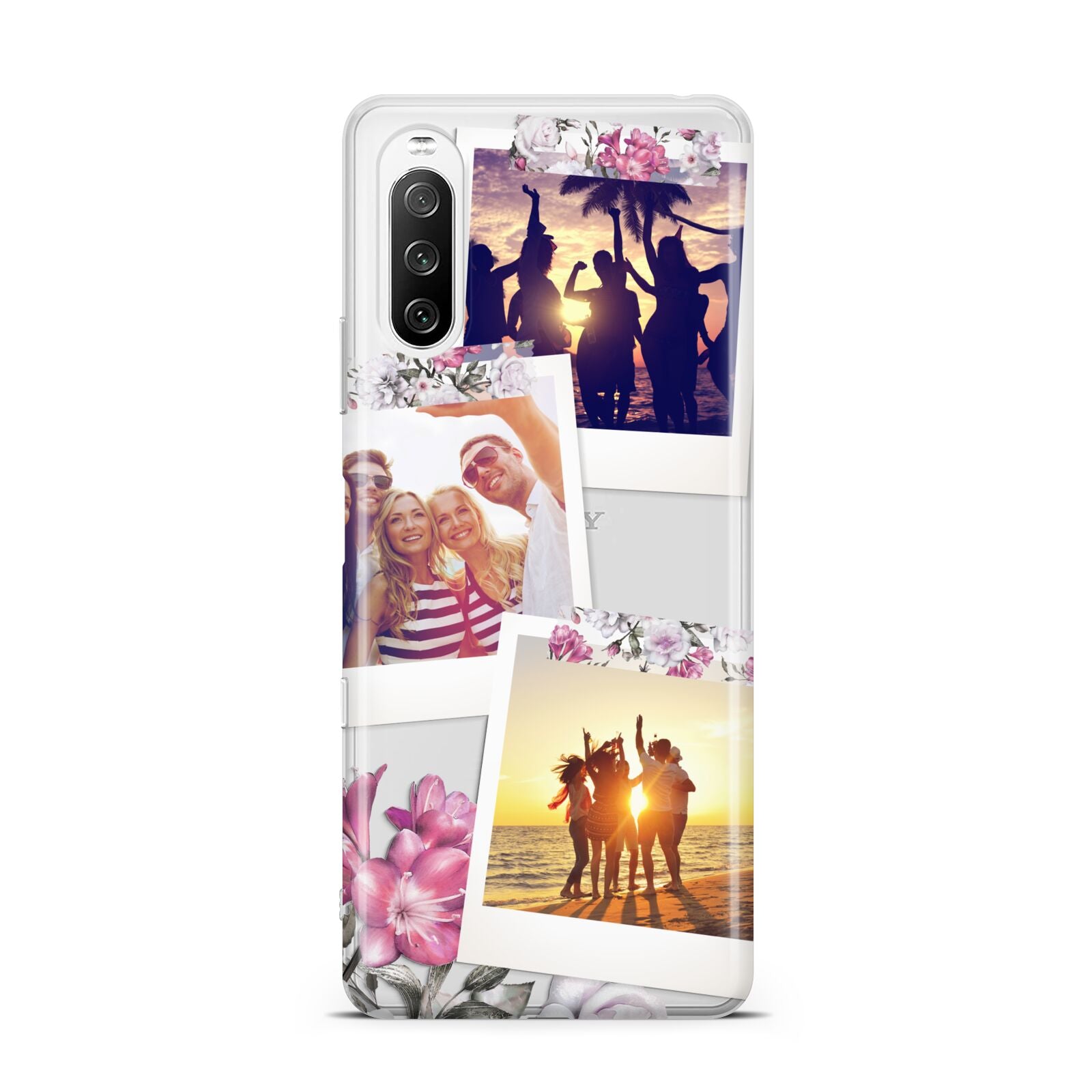 Floral Photo Montage Upload Sony Xperia 10 III Case