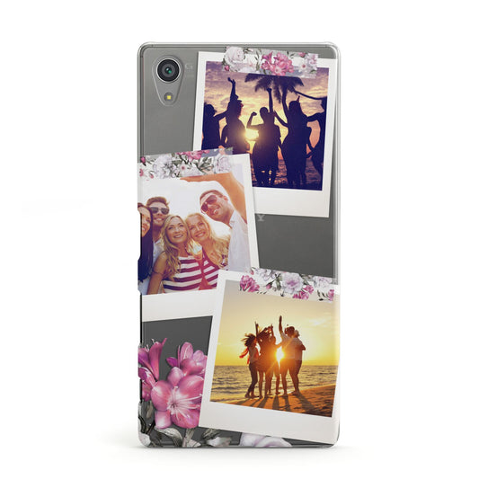 Floral Photo Montage Upload Sony Xperia Case