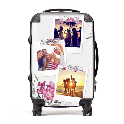 Floral Photo Montage Upload Suitcase