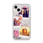 Floral Photo Montage Upload iPhone 14 Plus Glitter Tough Case Starlight