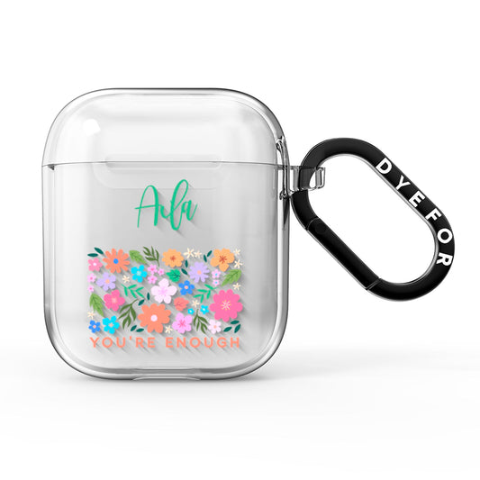 Floral Poster AirPods Clear Case