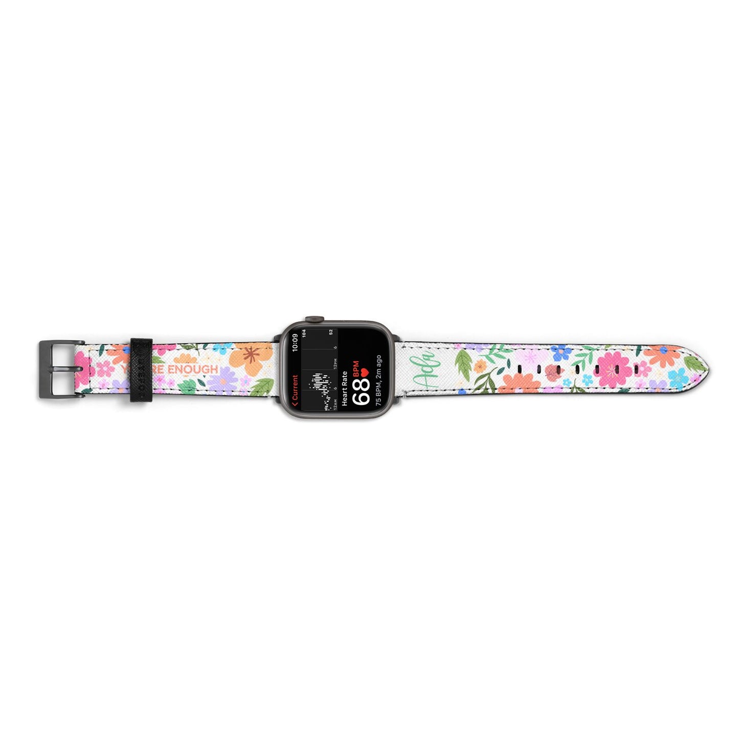 Floral Poster Apple Watch Strap Size 38mm Landscape Image Space Grey Hardware