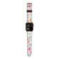 Floral Poster Apple Watch Strap Size 38mm with Gold Hardware