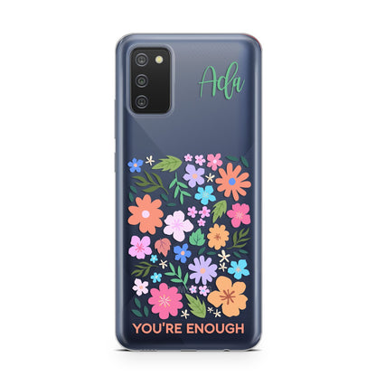 Floral Poster Samsung A02s Case