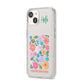Floral Poster iPhone 14 Clear Tough Case Starlight Angled Image