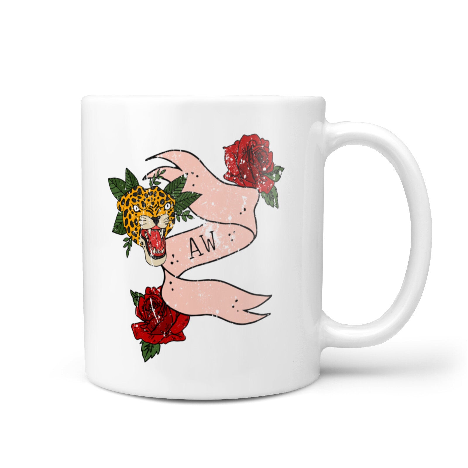 Floral Scroll Custom 10oz Mug