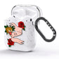 Floral Scroll Custom AirPods Glitter Case Side Image
