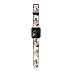 Floral Scroll Custom Watch Strap