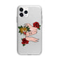 Floral Scroll Custom Apple iPhone 11 Pro Max in Silver with Bumper Case