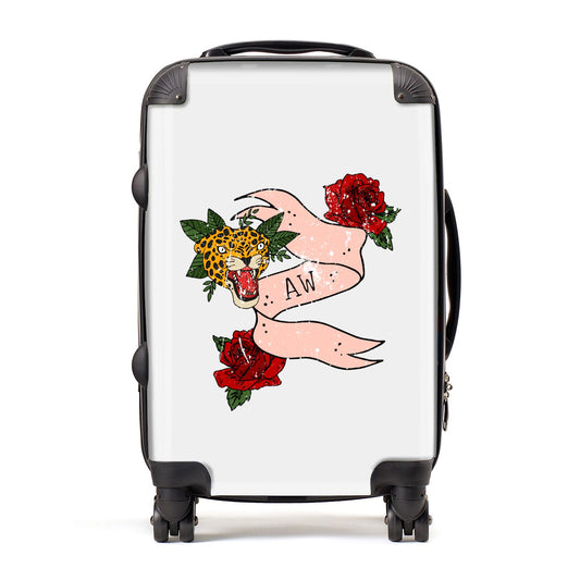 Floral Scroll Custom Suitcase