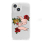 Floral Scroll Custom iPhone 13 Mini Clear Bumper Case