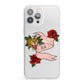 Floral Scroll Custom iPhone 13 Pro Max Clear Bumper Case