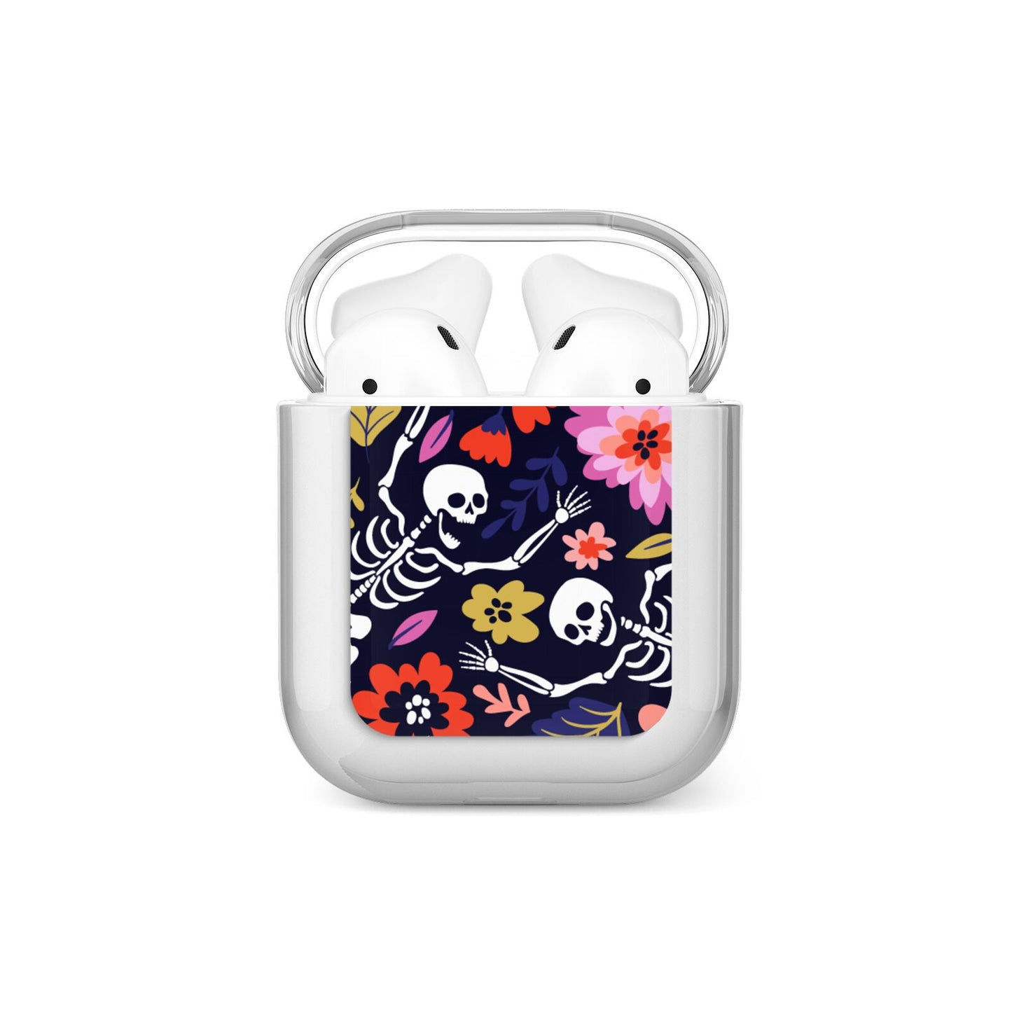 Floral Skeleton AirPods Case