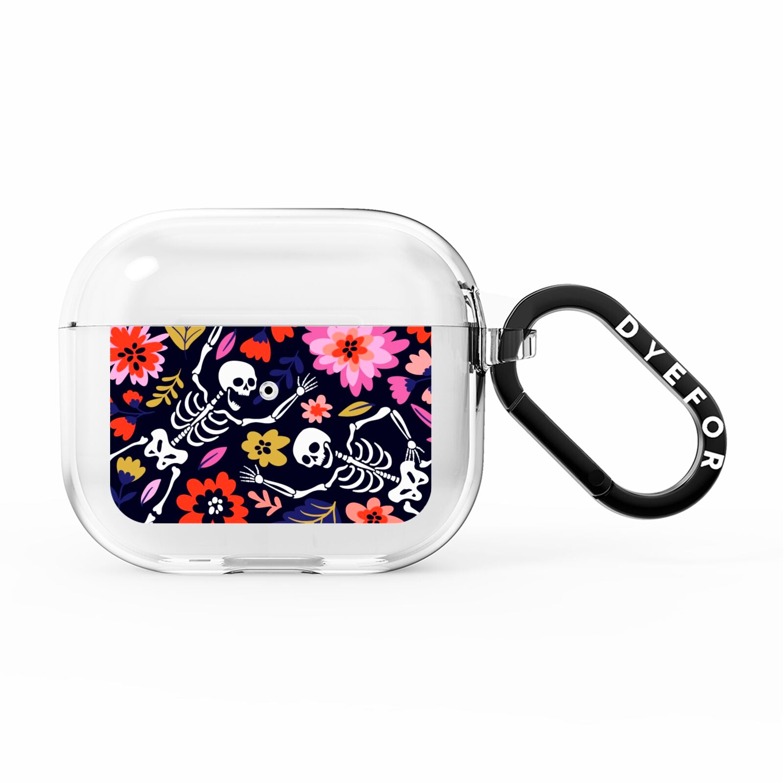 Floral Skeleton AirPods Clear Case 3rd Gen
