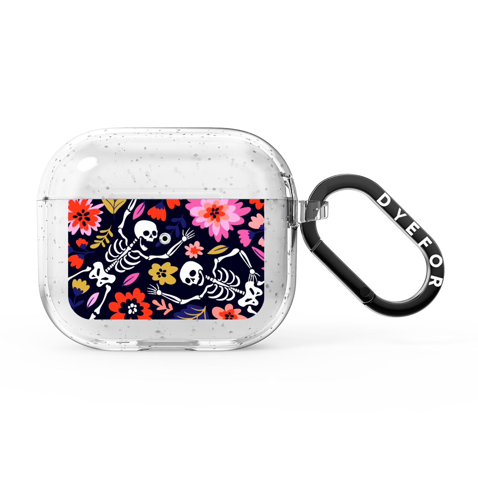 Floral Skeleton AirPods Glitter Case 3rd Gen