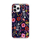 Floral Skeleton Apple iPhone 11 Pro Max in Silver with Bumper Case