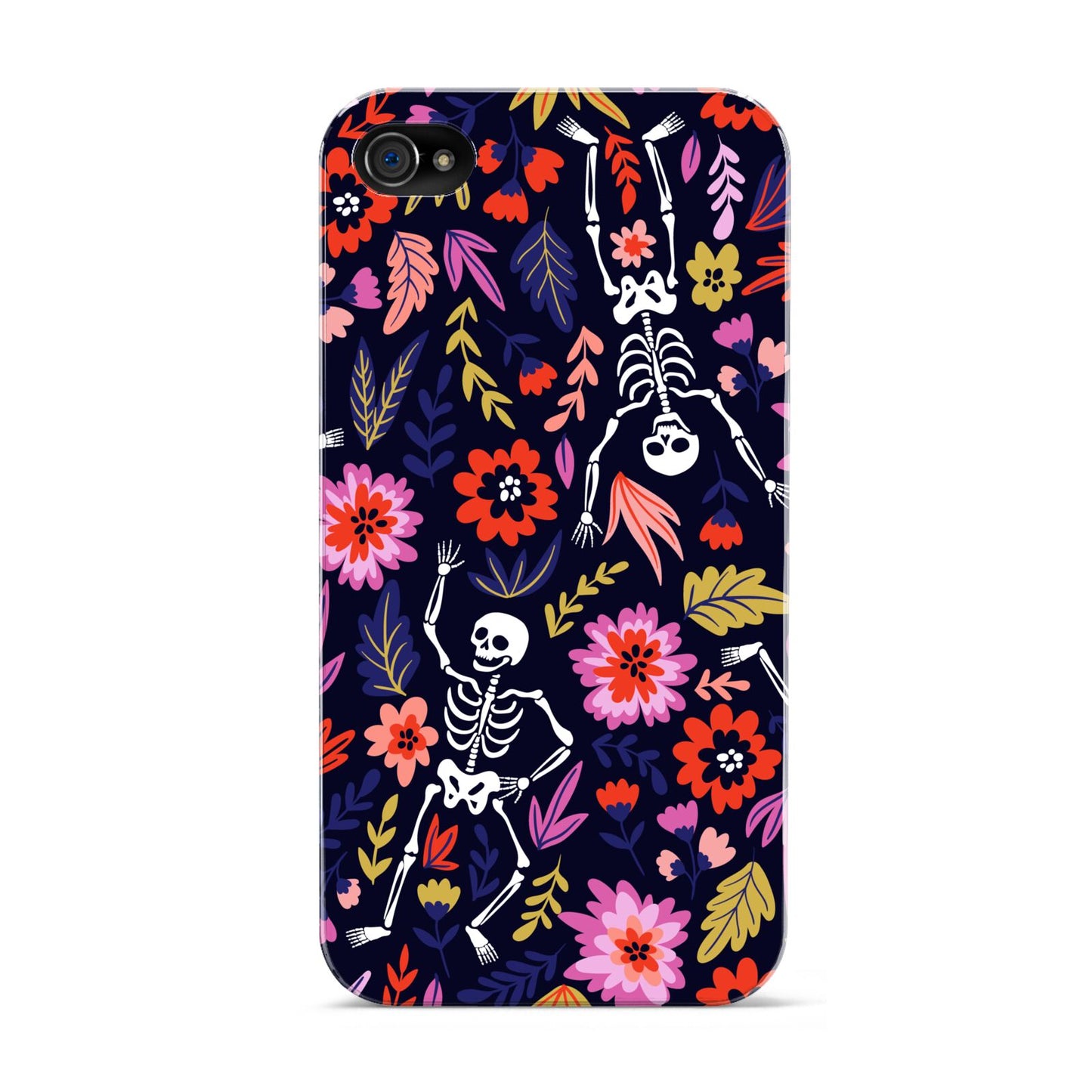 Floral Skeleton Apple iPhone 4s Case
