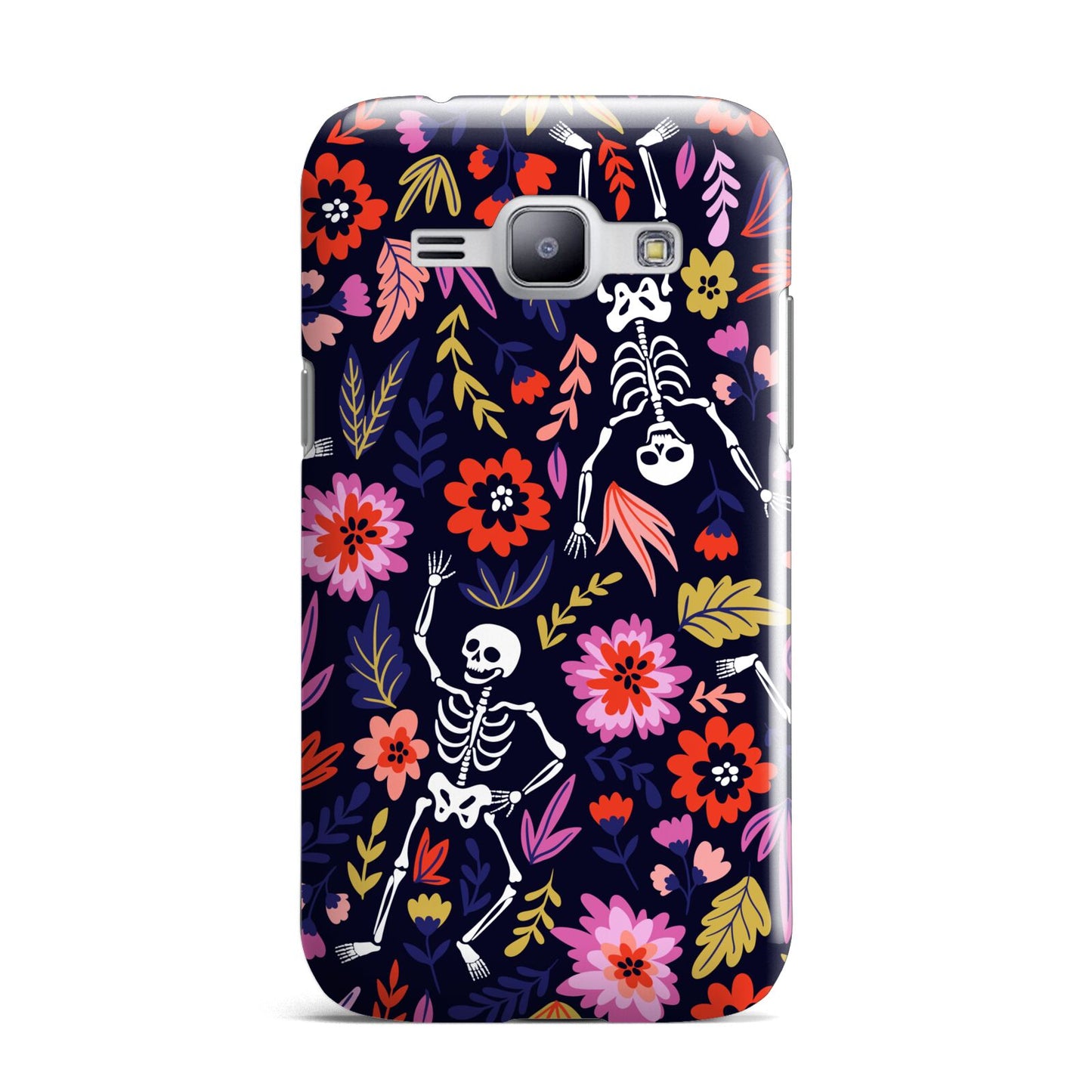 Floral Skeleton Samsung Galaxy J1 2015 Case