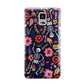 Floral Skeleton Samsung Galaxy Note 4 Case